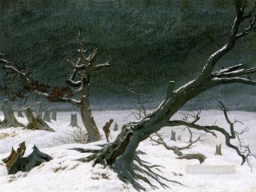  David Deco Art - Winter Landscape 1812 Romantic Caspar David Friedrich